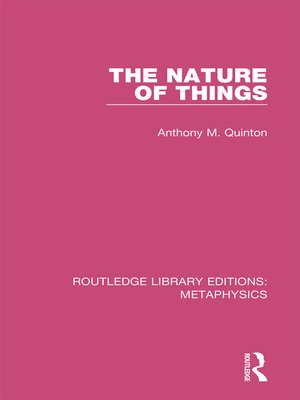 cover image of The Nature of Things